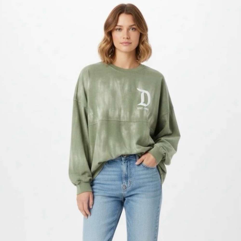 Disneyland Olive Green Tie Dye Spirit Jersey, L